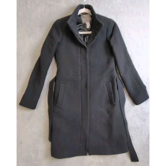 J.Crew Pea Coat Womens Medium/Small Double Italian Cloth Wool Lady Day Overcoat - Picture 1 of 16